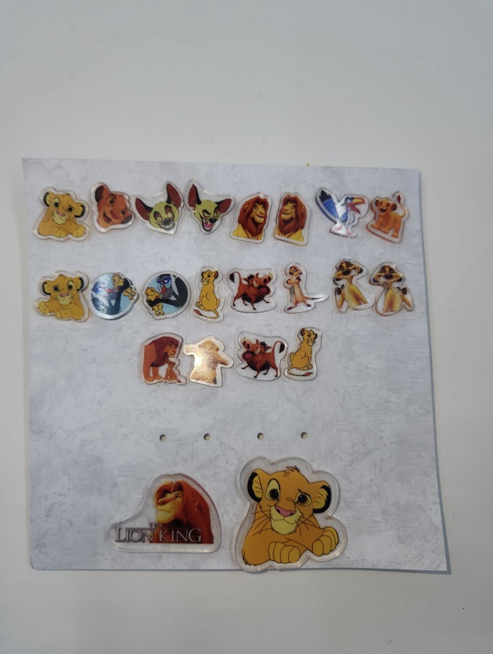 Set Mix And Match Of 10 Lion Hedgehog Meerkat Icons Earrings And 2 Pins Acrylic